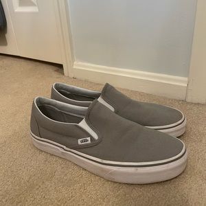 Vans Classic Slip on Shoes in Grey (rarely worn & almost-new condition)